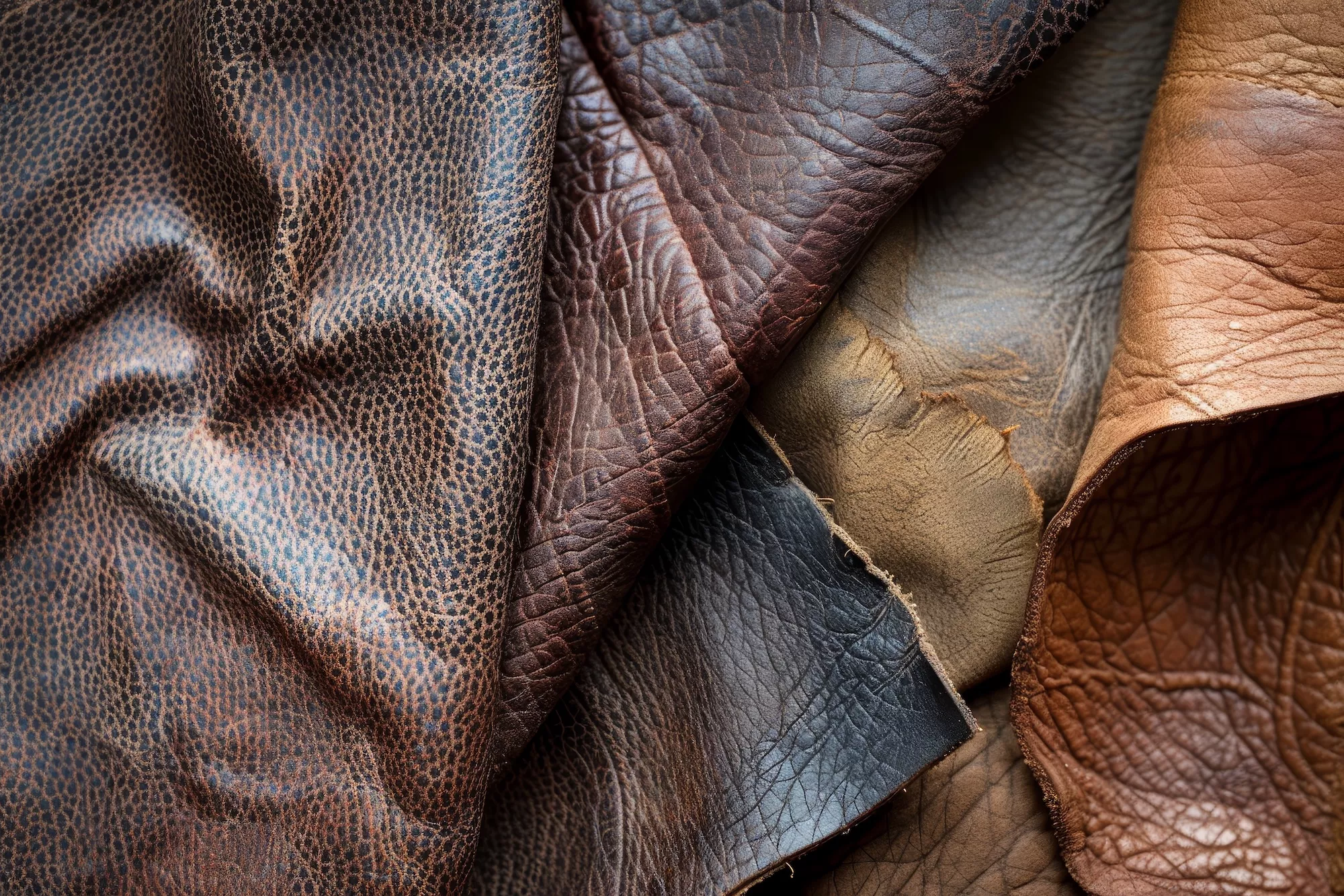 closeup-image-collection-leather-samples-displaying-different-textures-finishes-contrast-smooth-rough-textures-piece-leather-6929710f23df0