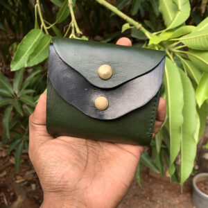 verdant bifold leather wallet